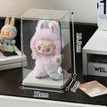 Labubu displaykoffer voor verzamelingen - 12 x 9 x 19.5cm - Helder / Wit