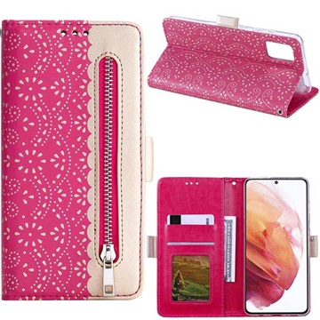 Lace Pattern Samsung Galaxy A53 5G Portemonnee-hoesje