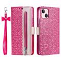 Lace Pattern iPhone 14 Plus Wallet Case