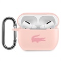 Lacoste AirPods Pro Liquid Siliconen Hoesje - Roze