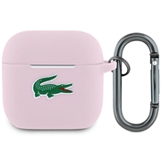 AirPods 4 Lacoste Croc Logo vloeibare siliconen hoesje - Roze