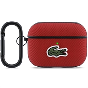 AirPods Pro 3 Lacoste Petit Pique Croc Logo Patch hoesje - Rood