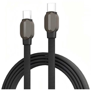 Ldnio LC212C gevlochten USB-C-kabel voor snel opladen - 2m, 65W - grijs