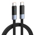 Ldnio LC241c PD USB-C-kabel - 65W/480Mbps gegevensoverdracht - 1m - Zwart