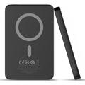Ldnio PQ28 ultraslanke draadloze MagSafe-powerbank 5000mAh - Zwart
