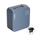 Ldnio Q8 100W GaN-snellader - 3x USB-C, USB-A, Lightning - Blauw