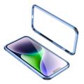 Le-Lock Series iPhone 14 Metalen Bumper - Blauw