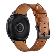 Samsung Galaxy Watch4/Watch4 Classic/Watch5/Watch6/Watch FE/Watch7 Lederband - 20mm - Bruin