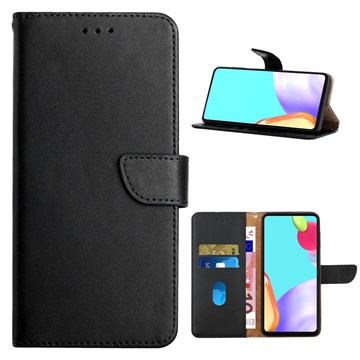 OnePlus Nord 2T Leren Wallet Hoesje met Statief - Zwart