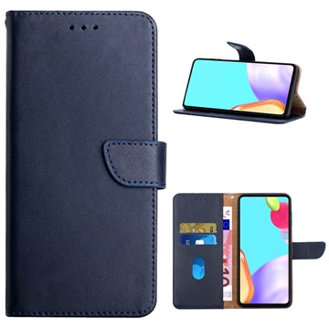 OnePlus Nord 2T Leren Wallet Hoesje met Statief - Blauw