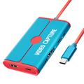 Lemorele AC08 videokaart / gamingrecorderadapter - blauw / rood