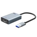 Lemorele LC06 Plus USB-A naar HDMI-adapterkabel - 4K, 30Hz - grijs