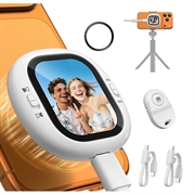 Lemorele R1021 Vlog-selfiescherm met Bluetooth-afstandsbediening - Wit