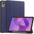 Lenovo Idea Tab Plus Tri-Fold Series Slimme Folio-hoes - Donkerblauw