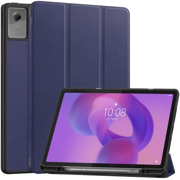 Lenovo Idea Tab Plus Tri-Fold Series Slimme Folio-hoes - Donkerblauw