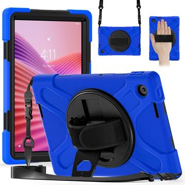 Lenovo Tab Heavy Duty 360 Hoesje met Draagriem - Blauw / Zwart