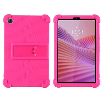 Lenovo Tab K9 Silicone Hoesje met Kickstand - Hot Pink