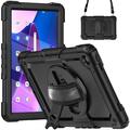Lenovo Tab M10 Plus Gen 3 Heavy Duty 360 Cover met Polsbandje
