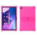 Lenovo Tab M10 Plus Gen 3 Silicone hoesje met kickstand - Hot Pink