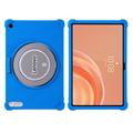 Lenovo Tab Plus Gen 2 schokbestendige siliconenhoes met penhouder - donkerblauw