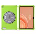 Lenovo Tab Plus Gen 2 schokbestendige siliconenhoes met penhouder - groen
