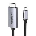 Lention CU707 USB-C naar HDMI 2.0 kabel 4K60Hz/1Gbps - 3m - Grijs