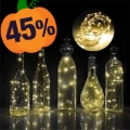 Lichtketting voor fles/kurk met lichtketting - 1m/10 LED
