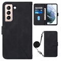 Line Series Samsung Galaxy S22 5G Portemonnee Hoesje