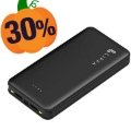 Lippa 20000mAh Power Bank met 2x USB-A poorten - Zwart