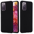 Samsung Galaxy S20 FE 5G Liquid Silicone Hoesje - Zwart
