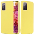 Samsung Galaxy S20 FE 5G Liquid Silicone Hoesje - Geel
