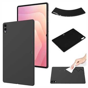 Samsung Galaxy Tab S11 Ultra Liquid Silicone Hoesje - Zwart