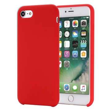 iPhone 7/8/SE (2020)/SE (2022) Liquid Siliconen Hoesje - Rood