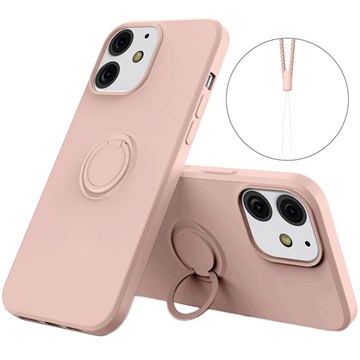 iPhone 13 Liquid Siliconen Hoesje met Ring Houder
