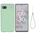 Google Pixel 6a Liquid Silicone Hoesje - Groen