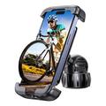 Lisen Fietstelefoonhouder met stuurbevestiging - 4.5-7" - Zwart
