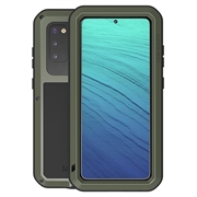 Samsung Galaxy S20 Love Mei Powerful Hybride Hoesje - Army Groen
