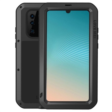 Love Mei Krachtige Huawei P30 Pro Hybrid Case - Zwart