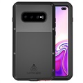 Love Mei Powerful Samsung Galaxy S10+ Hybrid Case - Zwart