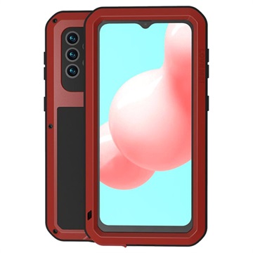 Love Mei Powerful Samsung Galaxy A32 5G/M32 5G Hybrid Hoesje - Rood