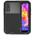 Love Mei Powerful Huawei P20 Pro Hybrid Case - Zwart