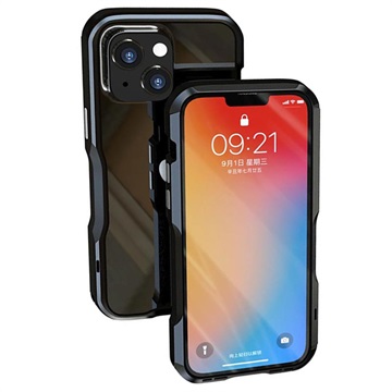 Luphie Safe Lock iPhone 13 Metaal Bumper - Zwart