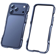 iPhone 17 Pro Max Luphie Safe Lock Metalen Bumper - Donkerblauw