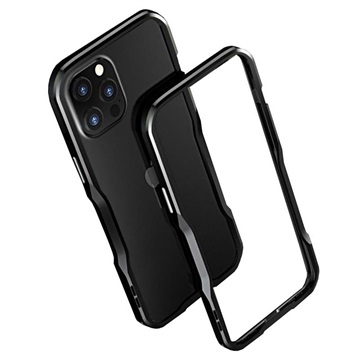 Luphie iPhone 12/12 Pro Metaal Bumper - Zwart