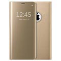 Luxury Series Mirror View iPhone 7 Plus / 8 Plus Flip Cover - Goud