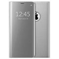 Luxury Series Mirror View iPhone 7 Plus / 8 Plus Flip Cover - Zilver