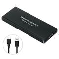M.2 SSD harde schijf houder met USB 3.0 - Zwart