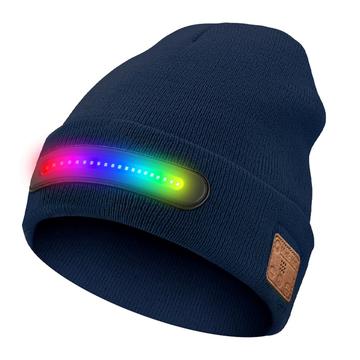 M1-BTD4 LED muts met Bluetooth 5.4 & stereoluidsprekers - Blauw