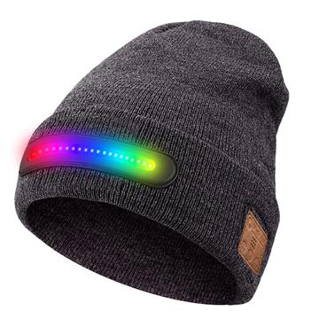 M1-BTD4 LED muts met Bluetooth 5.4 & stereoluidsprekers - Grijs