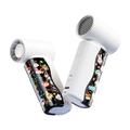 M126 Mini draagbare zakventilator met stickerdisplay - 18000 tpm - Wit